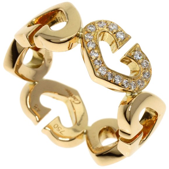 CARTIER Yellow Gold Diamond Ring #48 - Picture 1 of 8